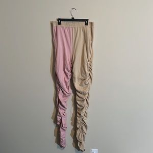 1X stacked two tone fashion nova skinny leg high waisted pants